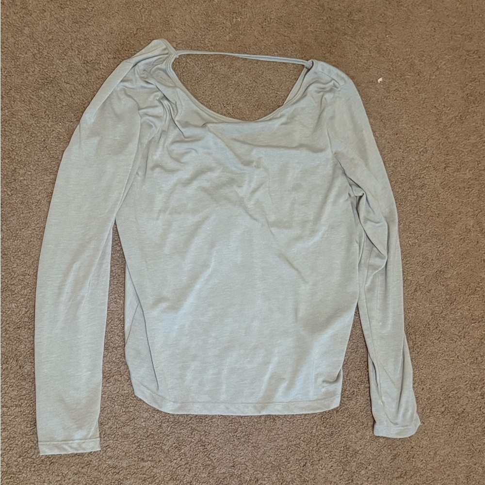 Lululemon Athletic blue Long Sleeve with open back